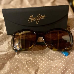Maui Jim ORCHID Polarized Fashion Sunglasses!! Tortoise with Peacock